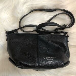 Calvin Klein Black Leather Sling